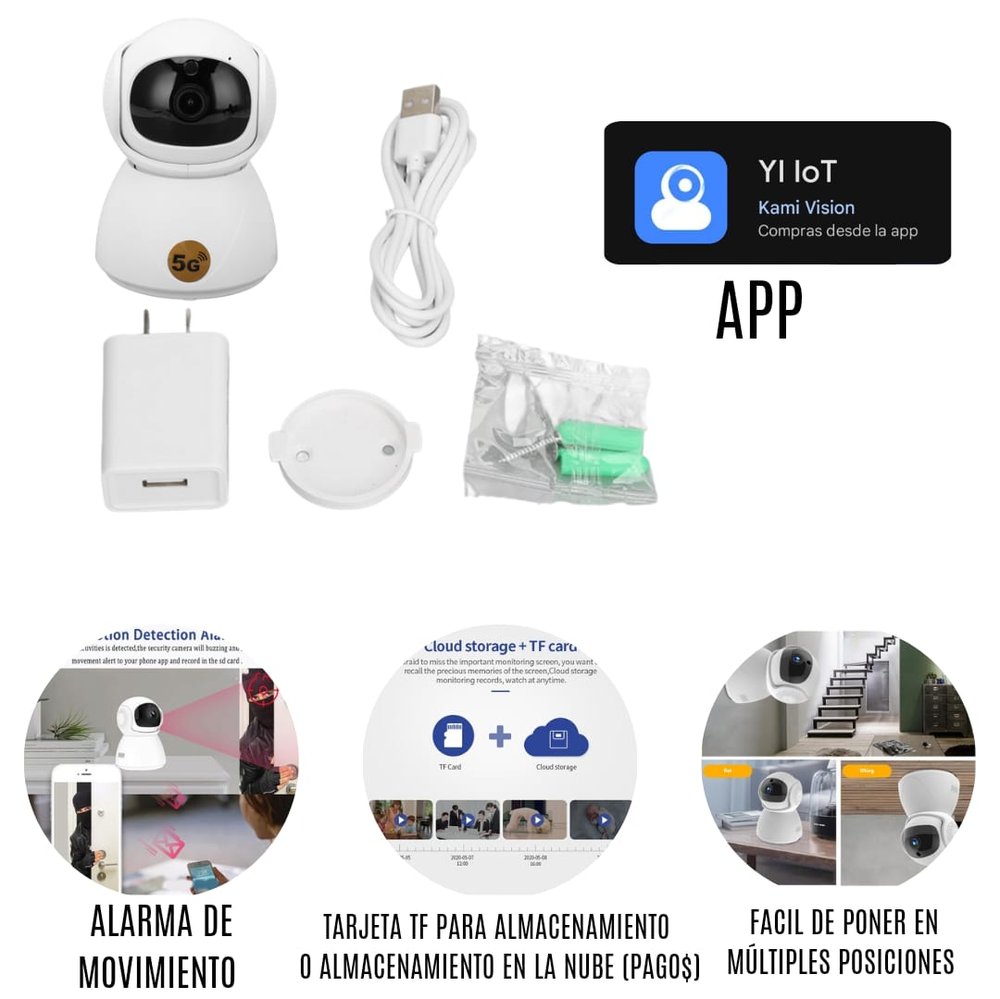 Camara Inalambrica 5G 1080p HD Smart